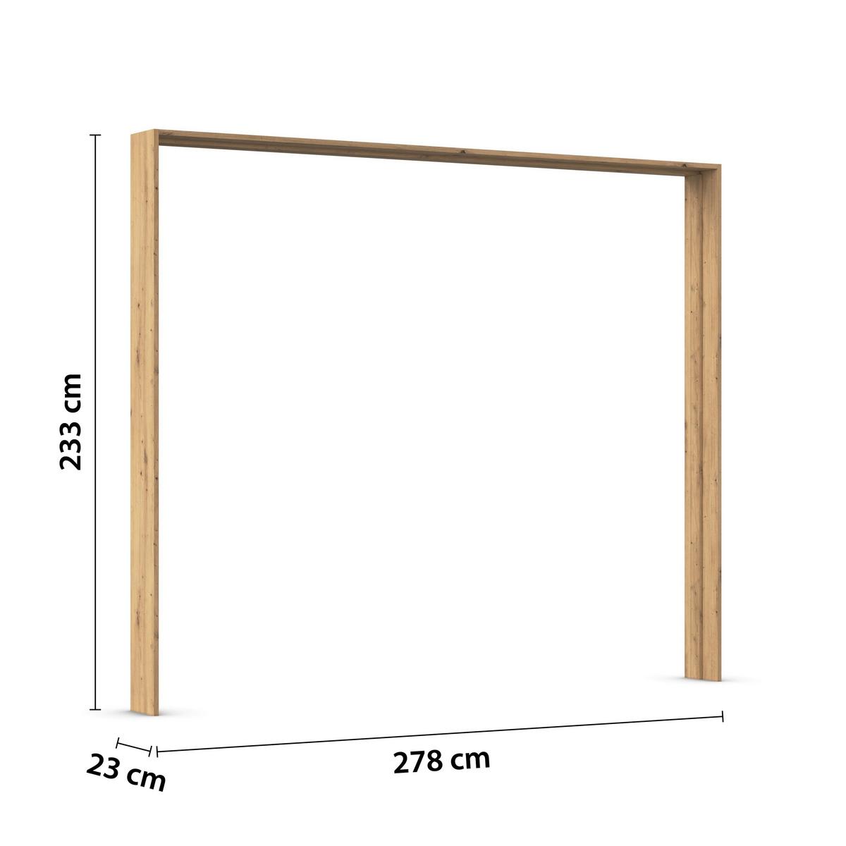 Passepartoutrahmen Syncrono Eiche Artisan - Eiche Artisan, KONVENTIONELL, Holzwerkstoff (278/230/64cm) - Mömax