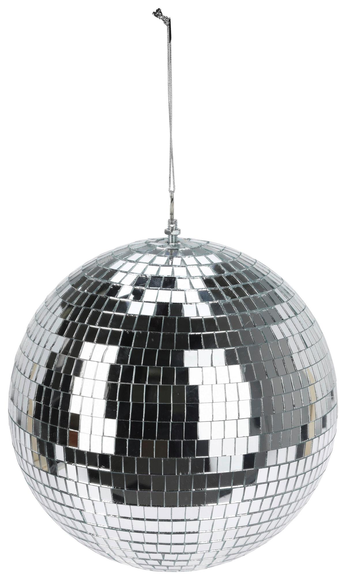 Dekokugel Disco Silberfarben - Silberfarben, Modern, Glas (25cm) - Mömax