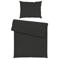 Bettwäsche Shell Schwarz ca. 140x200cm - Schwarz, Textil (140/200cm) - Mömax