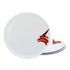 Pizzatellerset Europa Chilli in Weiß 4-teilig - Rot/Weiß, KONVENTIONELL, Keramik (33cm) - Creatable