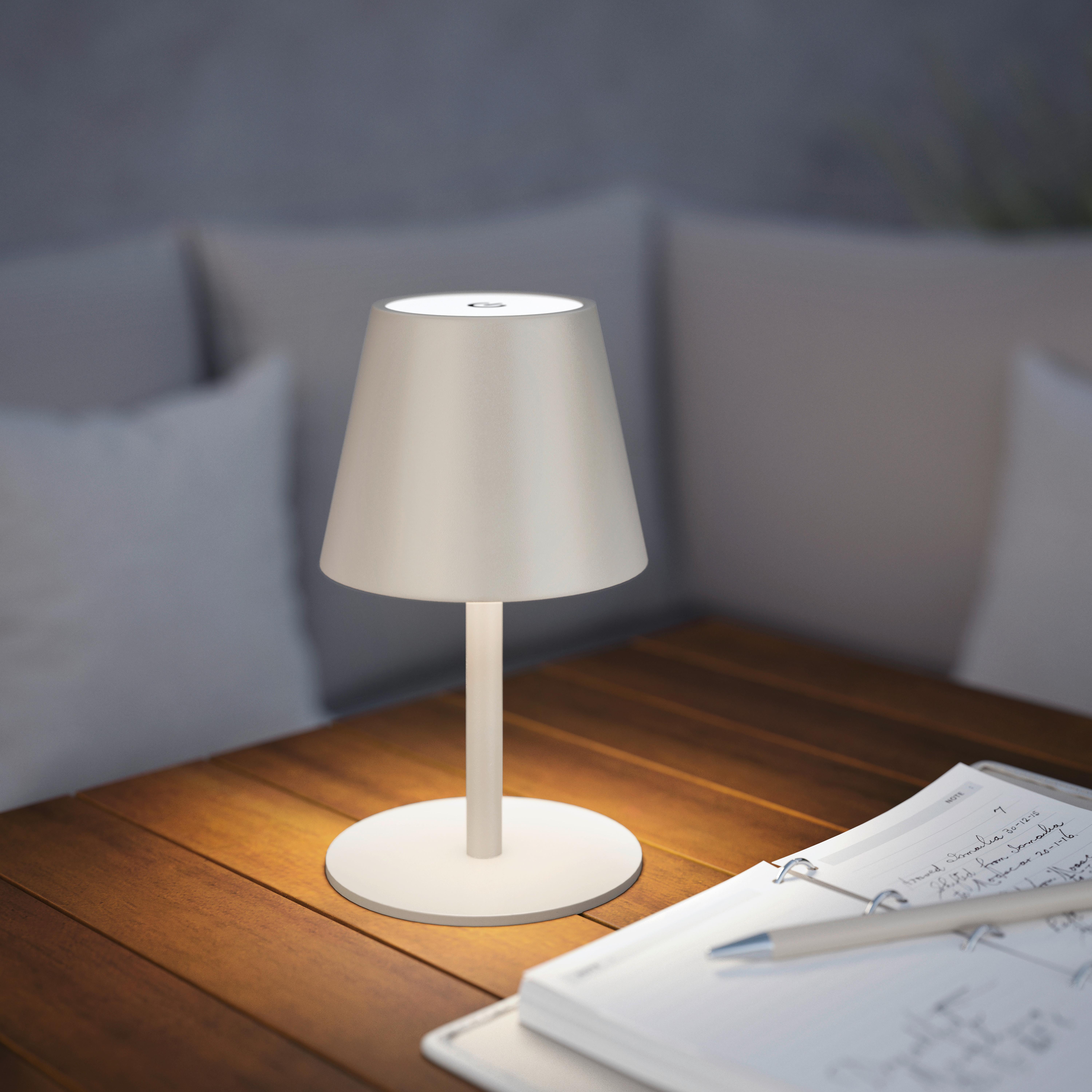 PORTABEL LAMPA NOEMI - sandfärgad, Klassisk, metall/plast (10,5/17-36cm) - Mömax
