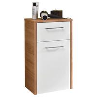 SZAFKA DOLNA LAGOS - kolor dębowy/biały, Design, materiał drewnopochodny/metal (40,6/71,8/32,8cm) - Carryhome