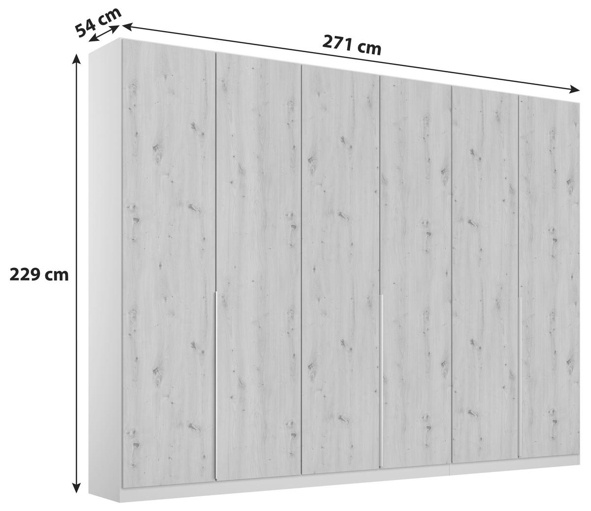 Ormar S Klasičnim Vratima Alabama - hrast Artisan/svijetlo siva, Moderno, drvni materijal (271/229/54cm) - Modern Living