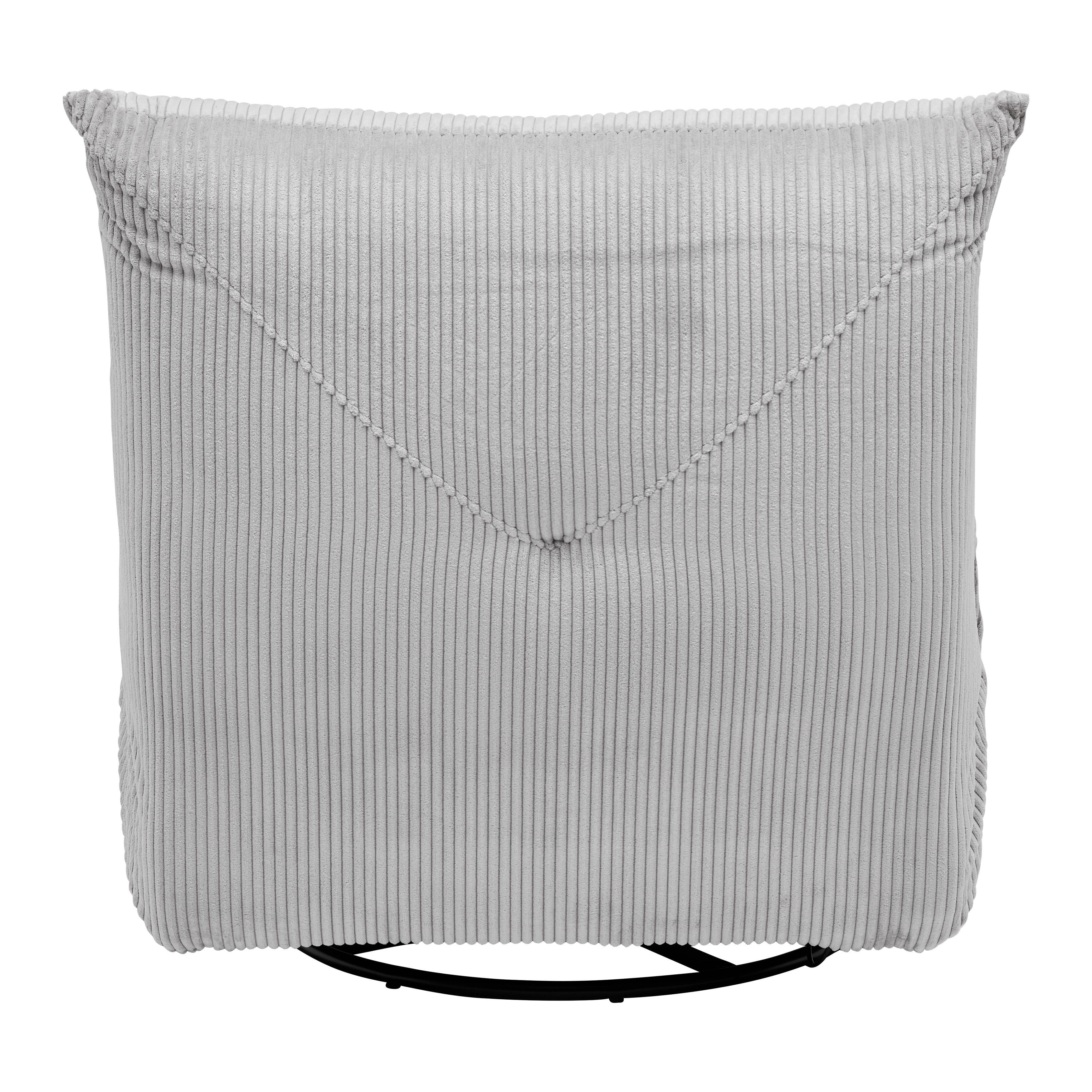 RELAXFÅTÖLJ ALURA - ljusgrå/svart, Modern, metall/trä (90/92/90cm) - Bessagi Home