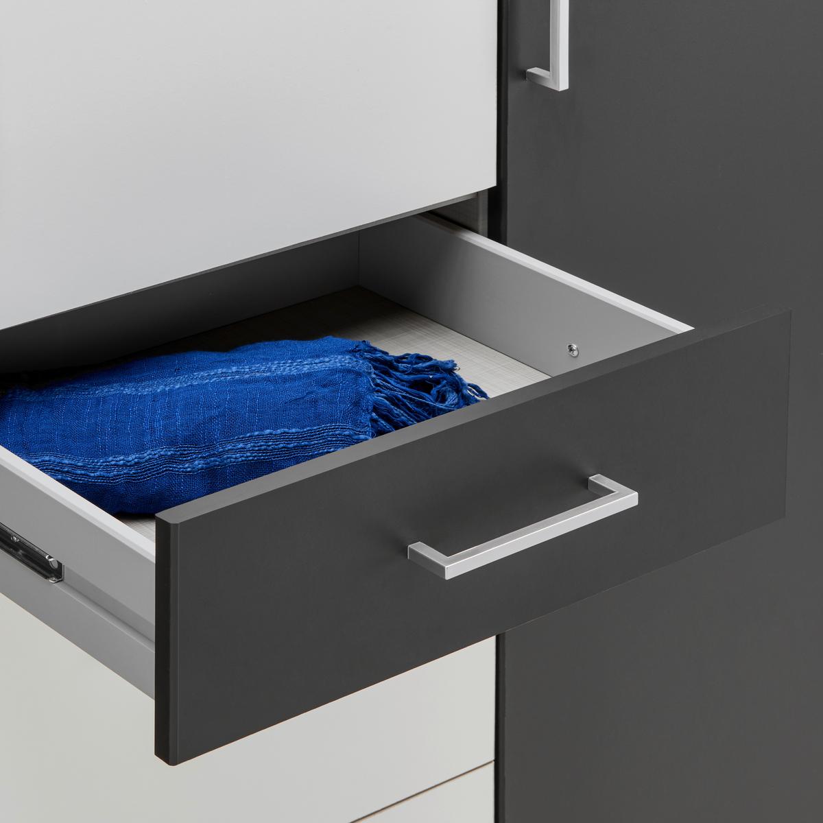 Ormar S Klasičnim Vratima Click - bijela/boje grafita, Konvencionalno, drvni materijal/plastika (135/199/58cm) - Modern Living