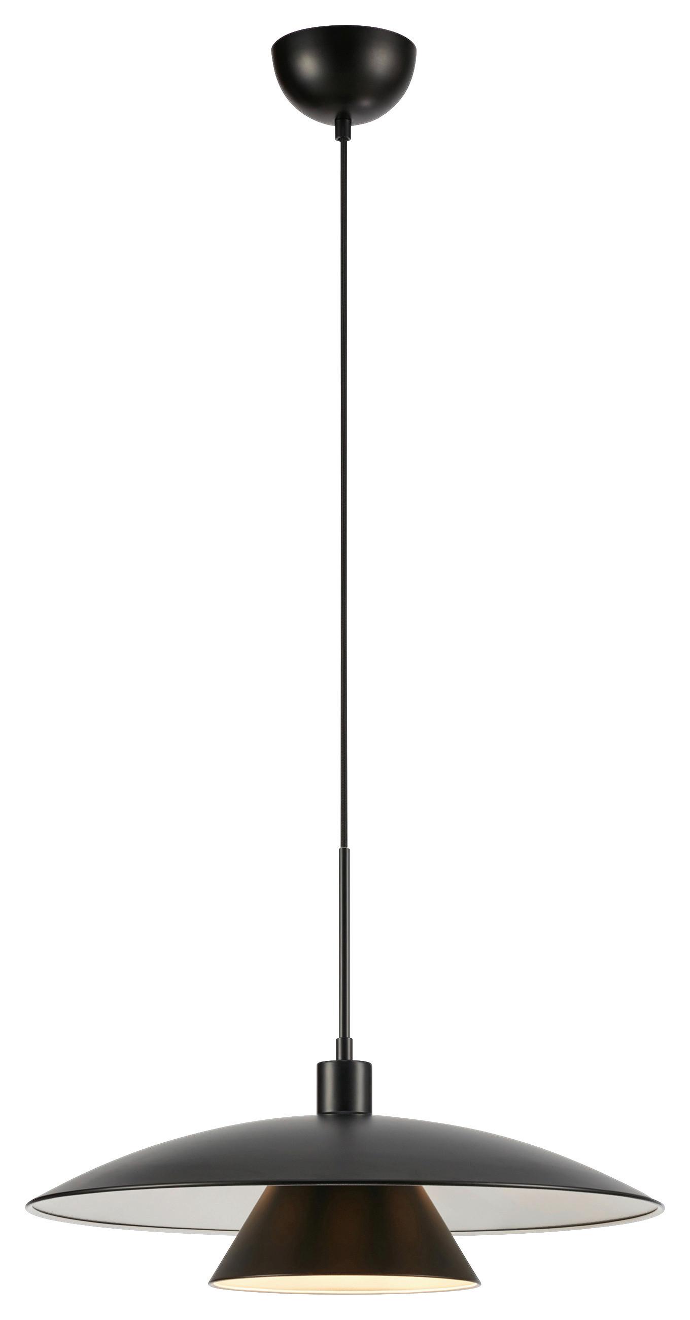Pendelleuchte Millingen max. 40 Watt - Schwarz, Basics, Metall (50/50/170cm) - Markslöjd