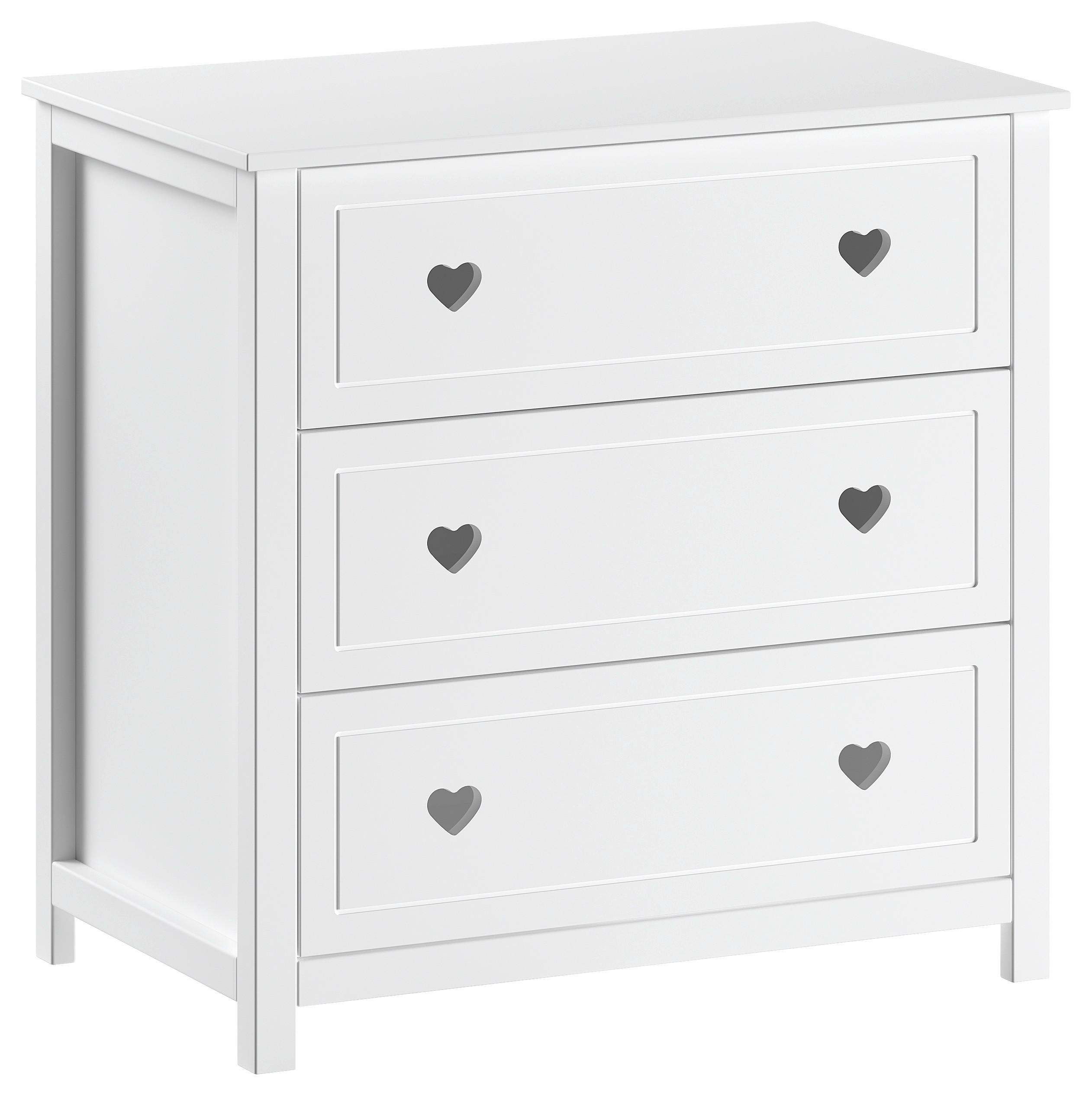 Kommode Amori Weiß - Weiß, MODERN, Holz/Holzwerkstoff (90/89/76cm) - Vipack