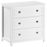 Kommode Amori Weiß - Weiß, MODERN, Holz/Holzwerkstoff (90/89/76cm) - Vipack