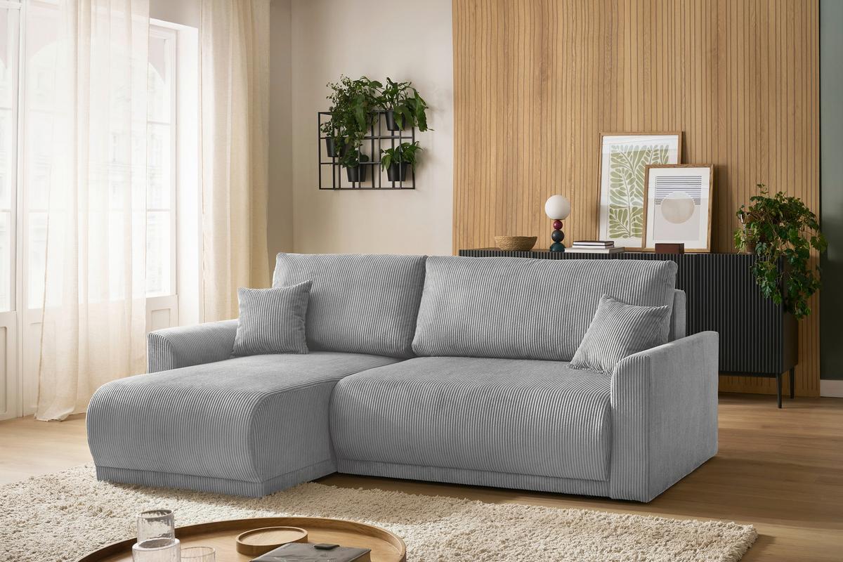 Coltar KIM - gri, Modern, lemn (233/146cm) - Modern Living