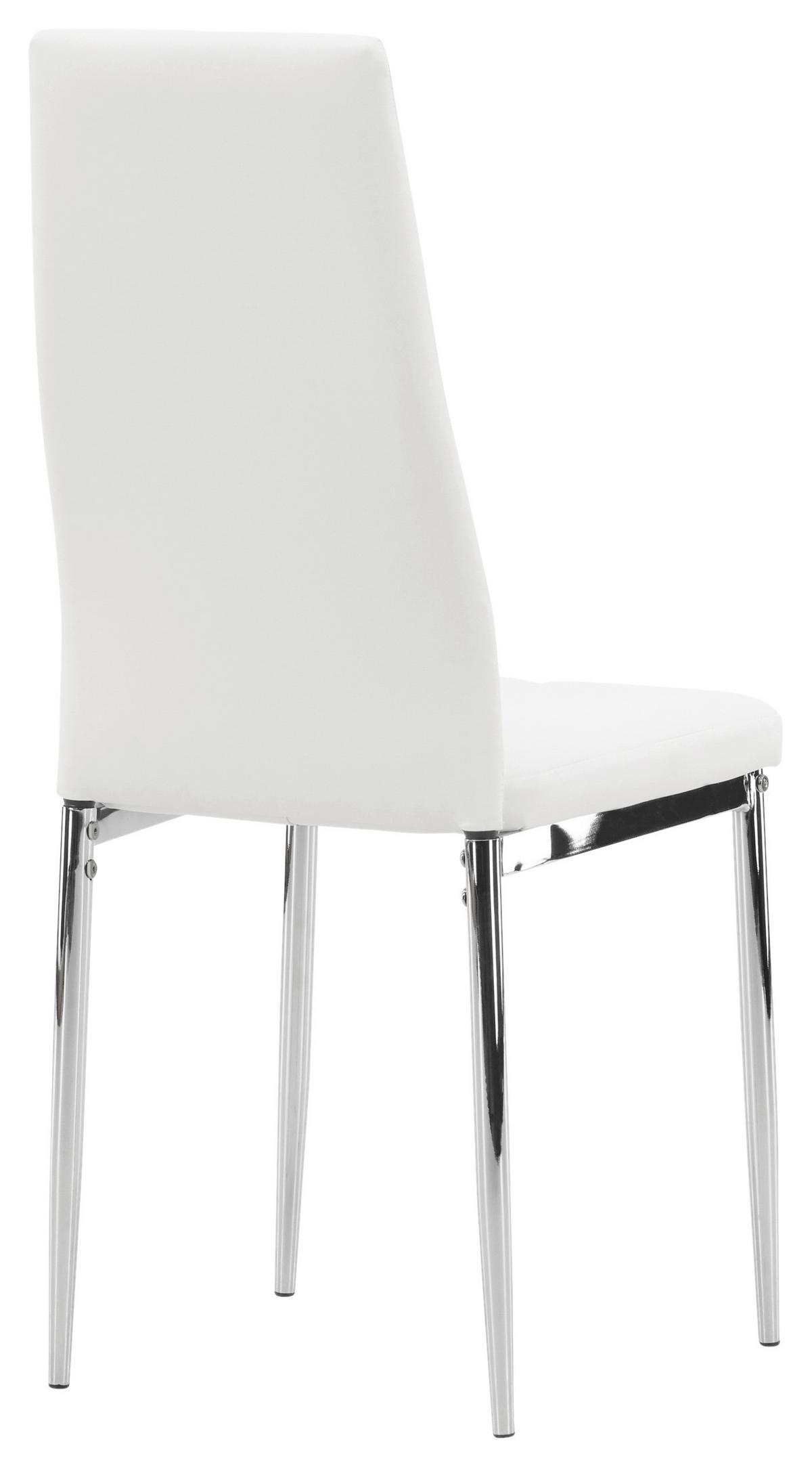 STUHL-SET PASTILL - Silberfarben/Weiß, Design, Kunststoff/Textil (42/99/45cm) - Livetastic