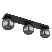 Badezimmer-deckenleuchte 41928-3 - Schwarz, Design, Glas/Metall (50/12,5/10cm) - Globo