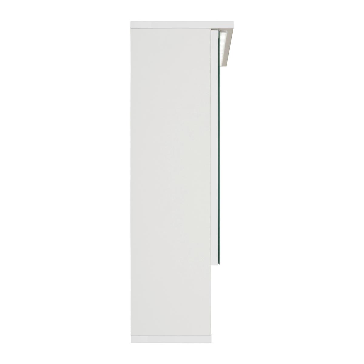 Spiegelschrank Best 80 in Weiß - MODERN, Glas/Holzwerkstoff (80/70/23cm) - Mömax