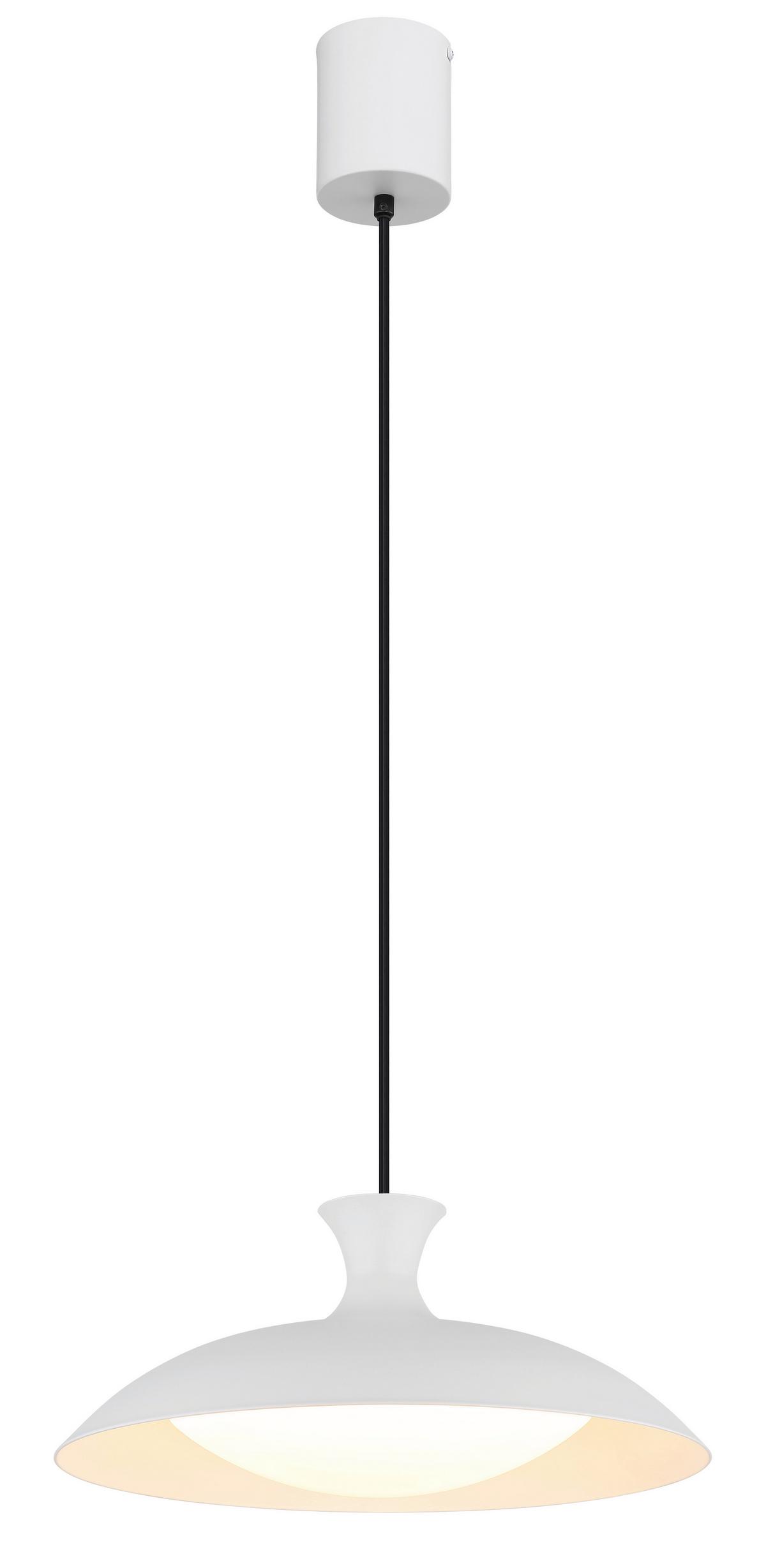 LED-HÄNGELEUCHTE 15781W  ROCHA - Weiss/Opal, Konventionell, Kunststoff/Metall (40/150cm) - Globo