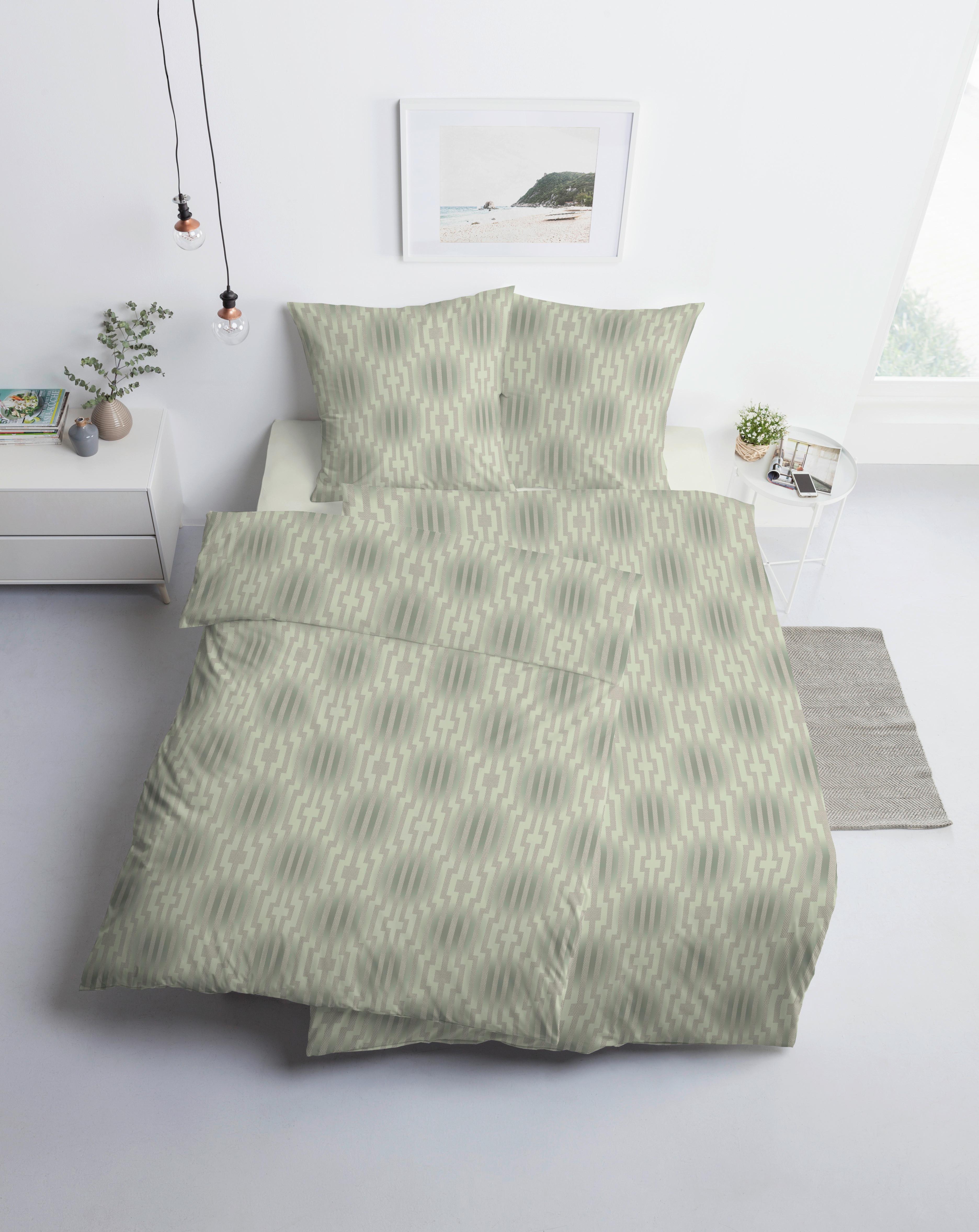 POŚCIEL LEVIAN - zielony, Design, tkanina (135/200cm) - Estella