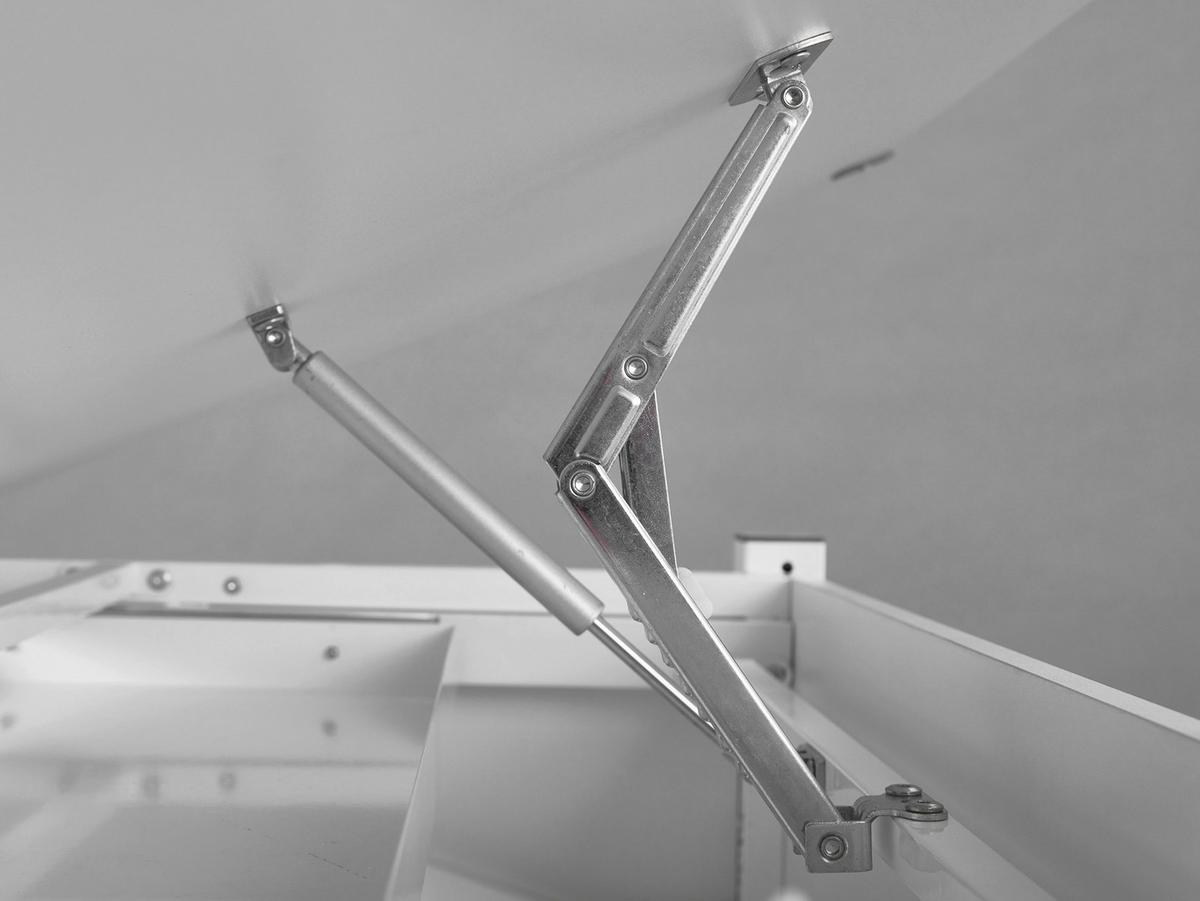 Jugendschreibtisch Studare Weiß - Weiß, MODERN, Holzwerkstoff/Metall (110/68/55cm) - MID.YOU