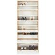 Schuhschrank Eichefarben/Weiß - Chromfarben/Eichefarben, MODERN, Holzwerkstoff/Kunststoff (69,0/163,0/38,0cm) Schuhschrank Eichefarben/Weiß - Chromfarben/Eichefarben, MODERN, Holzwerkstoff/Kunststoff (69,0/163,0/38,0cm)