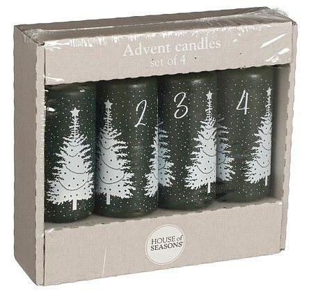 Adventne Sveče, 4 V Setu - Trendi (15cm) - Premium Living