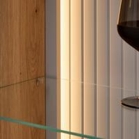 Lichtleiste Cremona Schwarz/Weiß max. 2x10,75 Watt - Schwarz/Weiß, MODERN, Kunststoff (72,5cm) - Premium Living