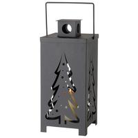 Laterne Tanja Schwarz - Schwarz, MODERN, Metall (21/50/21cm) - Premium Living