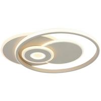 LAMPA SUFITOWA TAINA - biały/kolor piaskowy, Trend, tworzywo sztuczne/metal (50/42,5/6,5cm) - Novel