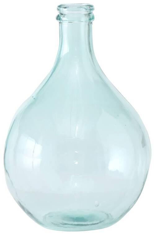 Vase Nalani in Hellblau Ø ca. 29cm - Klar/Hellblau, Basics, Glas (29/43cm) - Premium Living