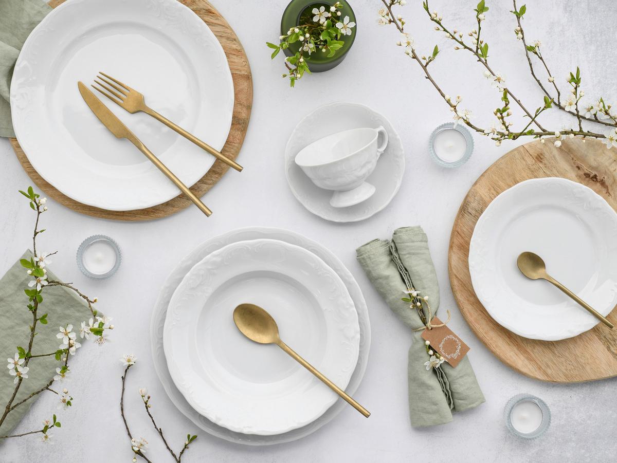 Kombinirani Servis Federike, 30-Delni - bela, Basics, keramika - Creatable