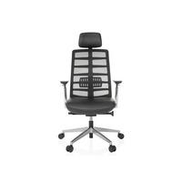 Pisarniški Stol Spinio Elite L, Črna - srebrne barve/črna, Moderno, kovina/umetna masa (67/116 - 129/67cm) - MID.YOU