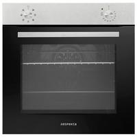 Einbaubackofen AB121-26 Schwarz - Edelstahlfarben/Schwarz, Trend, Glas/Metall (59,4/59,5/52,1cm) - Respekta
