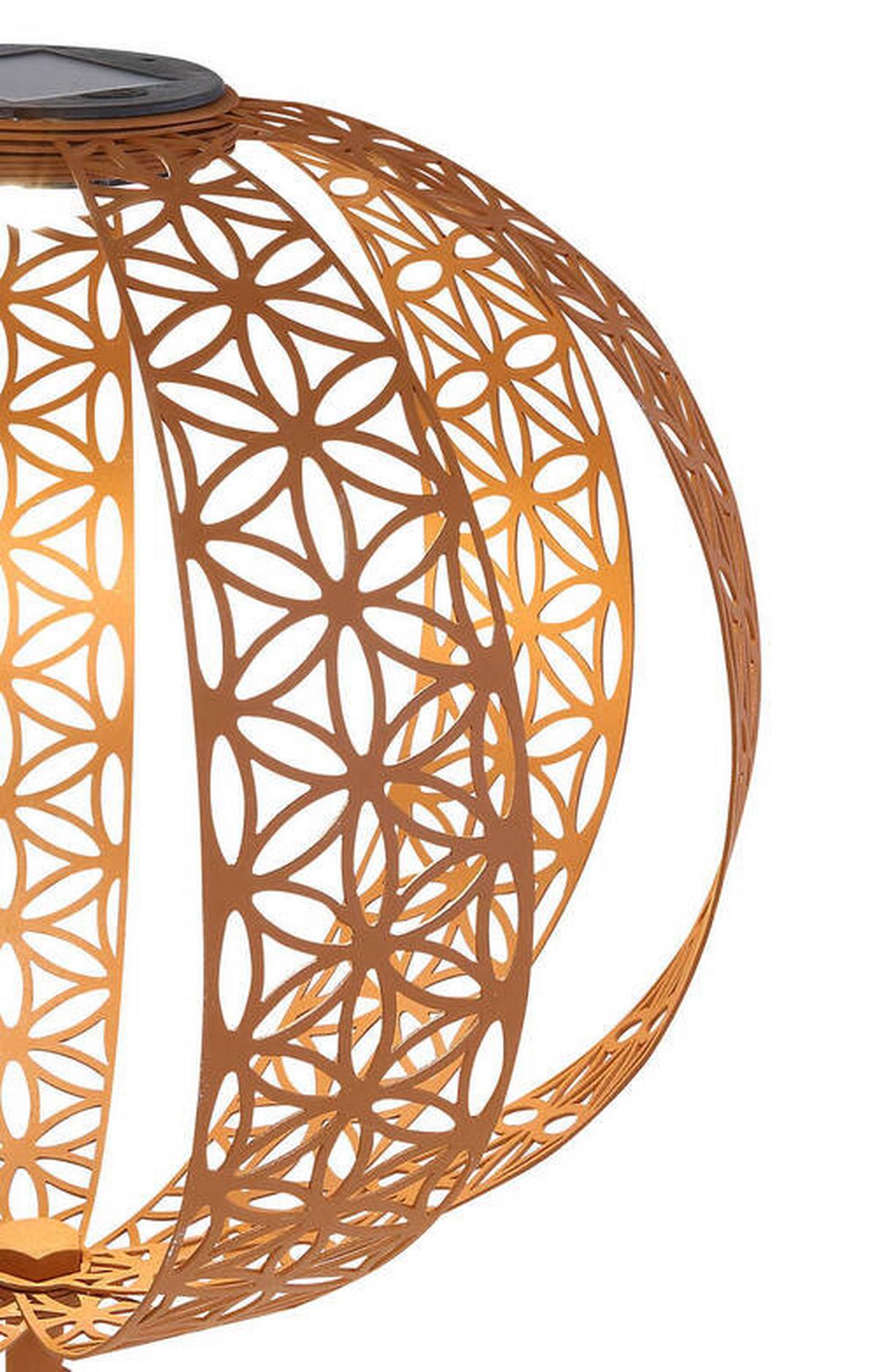 Solarna Svetilka Solar, S Sijalko - opečnato rjava, Design, kovina (30/41cm) - Globo