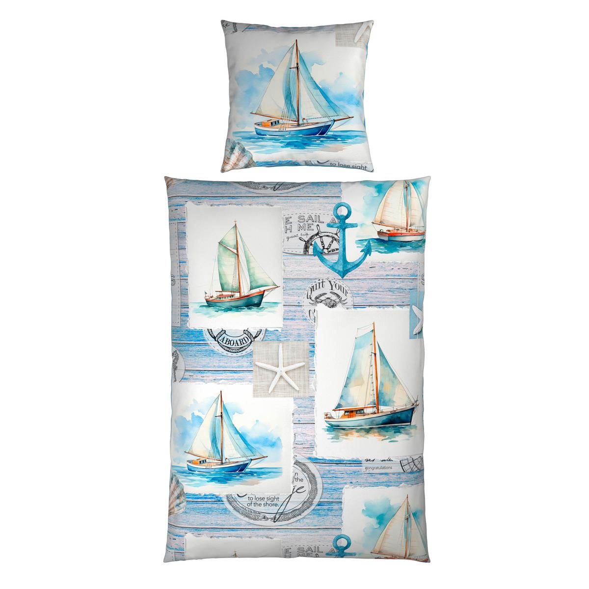 POŚCIEL DWUSTRONNA SAILOR - różnokolorowy, tkanina (155/220cm) - Esposa