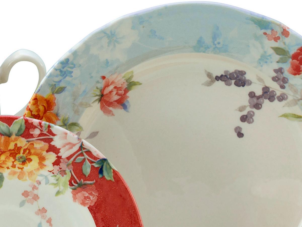 Kavni Servis Crimson Bunt, 18-Delni - večbarvno, Basics, keramika - Creatable