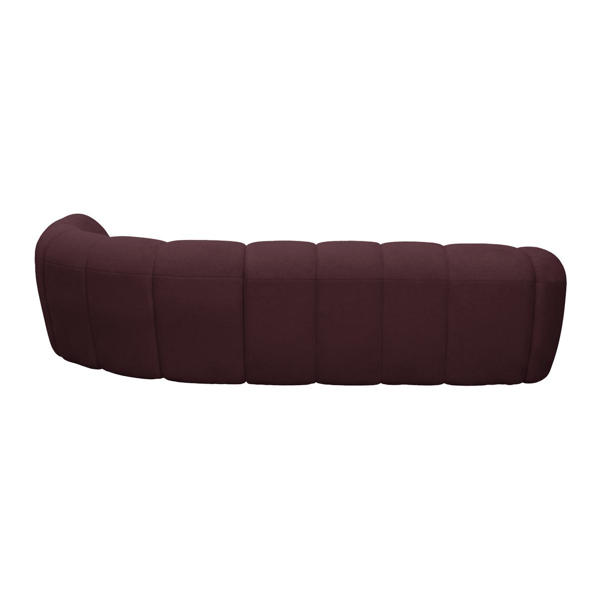 Megasofa Deseo Bordeaux - Bordeaux/Schwarz, MODERN, Kunststoff/Textil (310/250cm) - Mömax