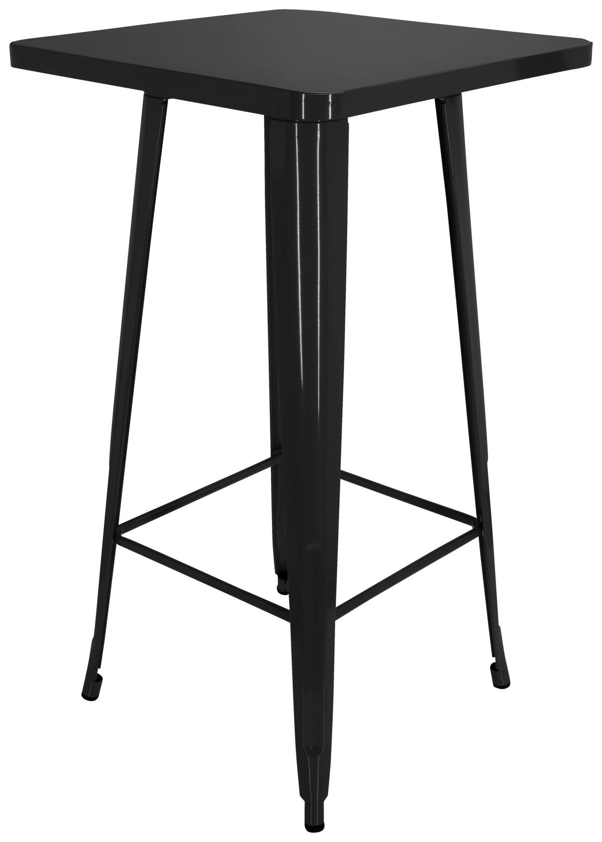 Barska Miza Vantaggio High T, Črna - črna, Basics, kovina (60/60/103,5cm) - MID.YOU