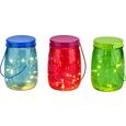 LED-Dekoleuchte Dotty inkl. Batterien - Türkis/Pink, Glas (11/15cm)