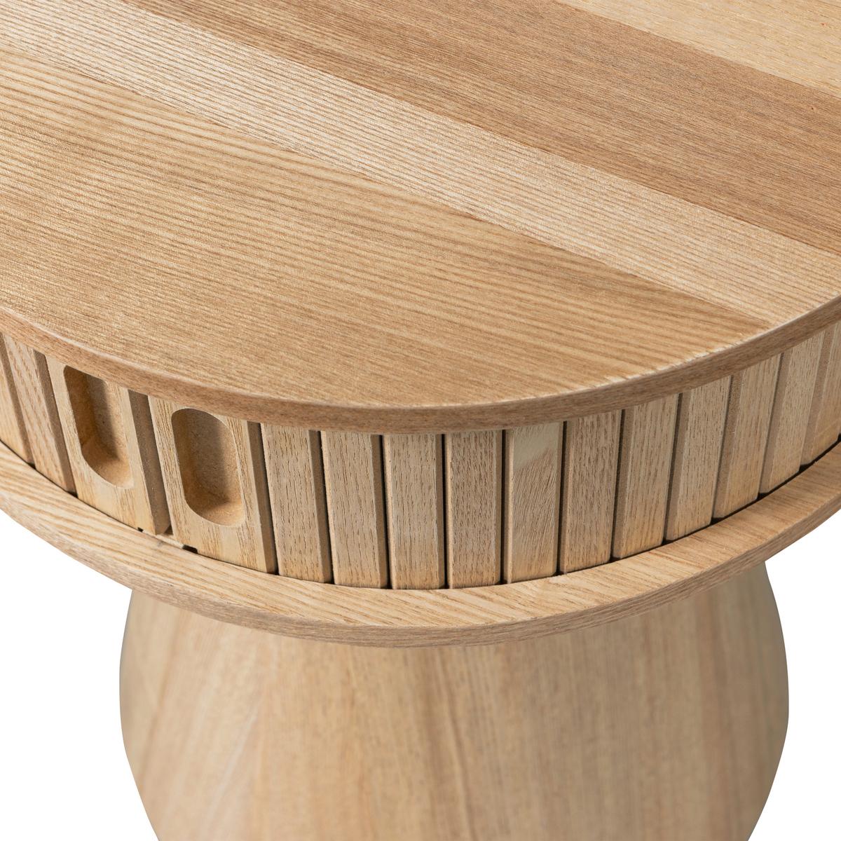 Nachttisch Karri Holz - Naturfarben, Design, Holz/Holzwerkstoff (38/38/46cm) - Livetastic
