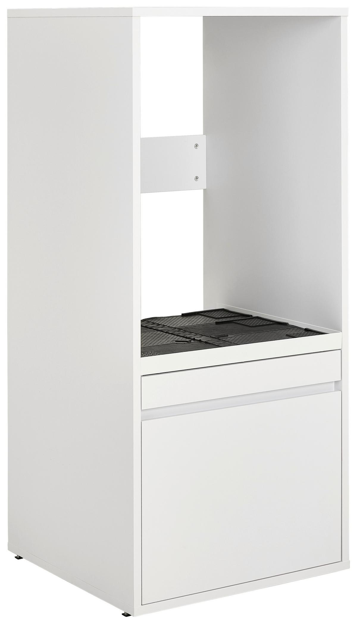 SZAFKA NA PRALKĘ LIV - biały, Basics, materiał drewnopochodny (67,5/151,8/67,5cm) - Xora