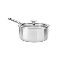 RONDEL Z RĄCZKĄ 3-PLY STAINLESS STEEL - kolor stalowy, Basics, metal/szkło (18cm) - KitchenAid