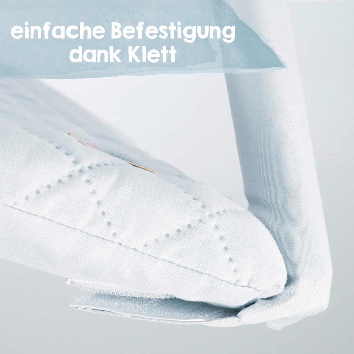 Krabbeldecke Roba Style Hellblau ca. 85x45x75cm - Hellblau, KONVENTIONELL, Textil (85/45/75cm) - Roba