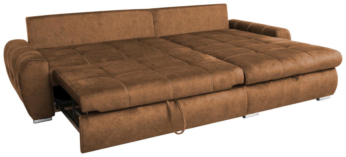 Kutna Garnitura Solar - bijela/tamno narančasta, Moderno, drvo/metal (277/175cm) - Modern Living