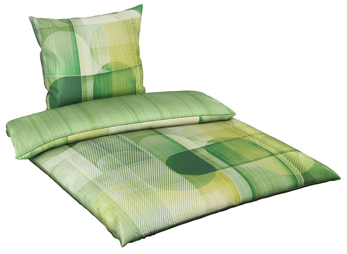 POŚCIEL DWUSTRONNA VARIO BLOCK - zielony, Design, tkanina (135/200cm) - Esposa