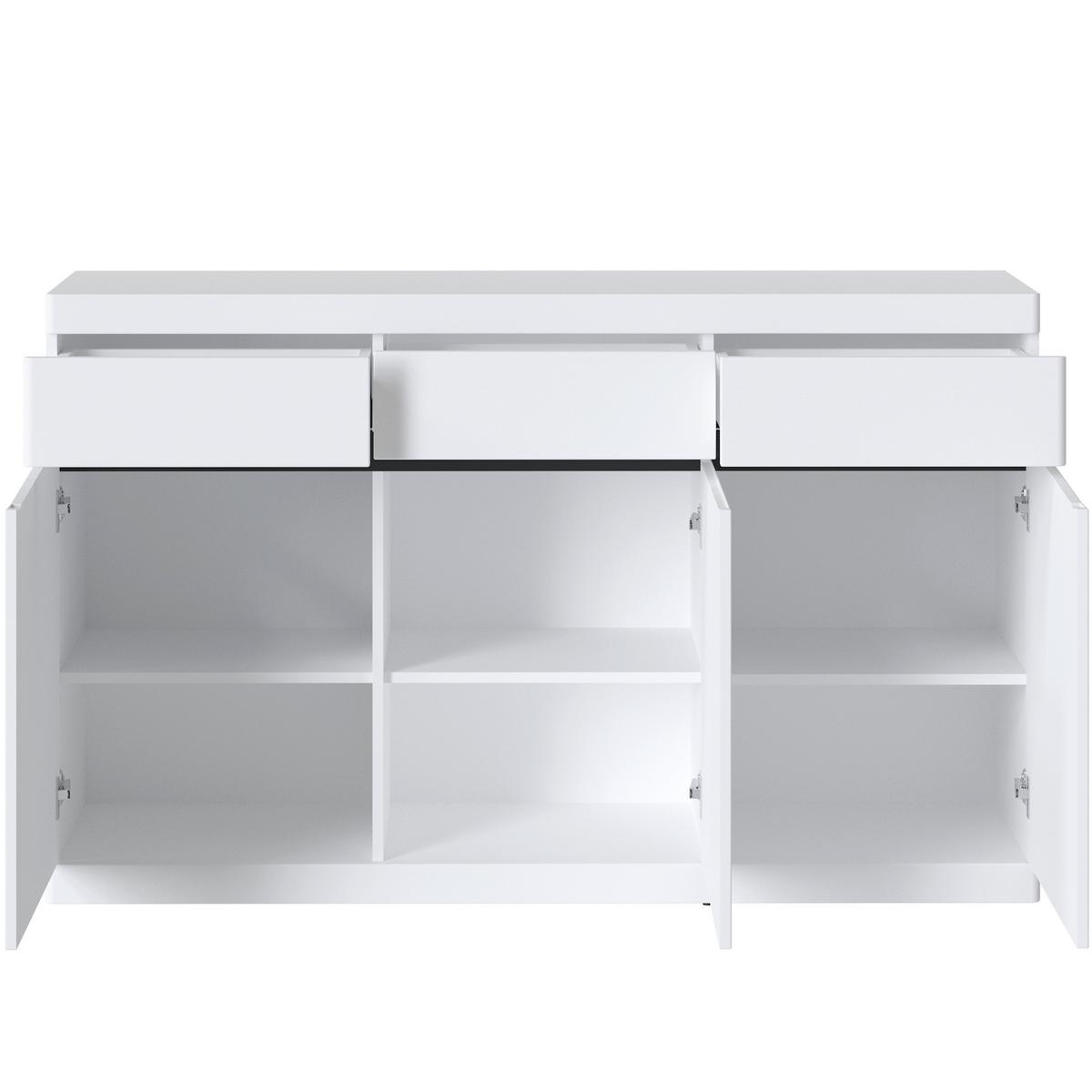 Comodă TURINO NEO - alb/grafit, Trend, material pe bază de lemn (150/92,1/39,9cm) - Modern Living