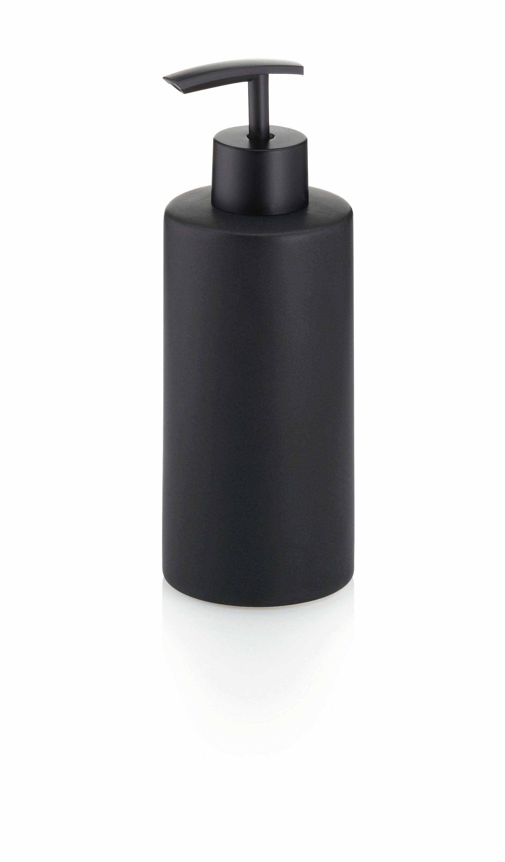 DOZOWNIK NA MYDŁO 23719 - czarny, Basics, ceramika (7/19,5cm) - Kela