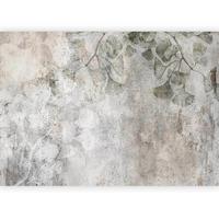 Fototapeta Jurassic Ginkgo, 200x140cm - svetlo siva/olivno zelena , Trendi, tekstil (200/140cm) - artgeist