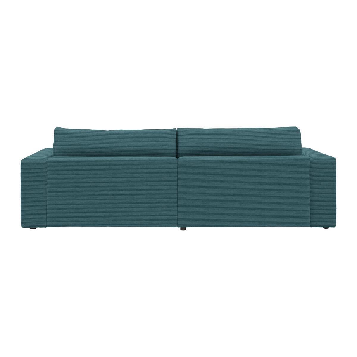 Ecksofa Fabiona links Petrol - Schwarz, MODERN, Holz/Kunststoff (194/85/268cm) - Premium Living