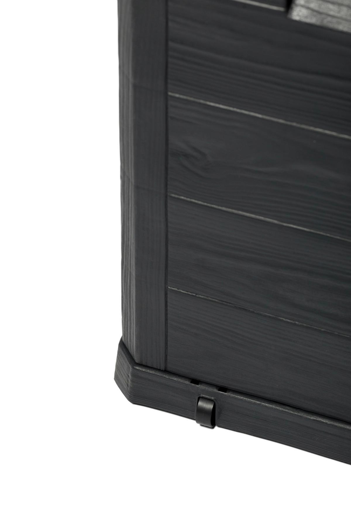 Zaboj Za Blazine Woody, Antracit - antracit, Basics, umetna masa (117/56/45cm) - Mömax