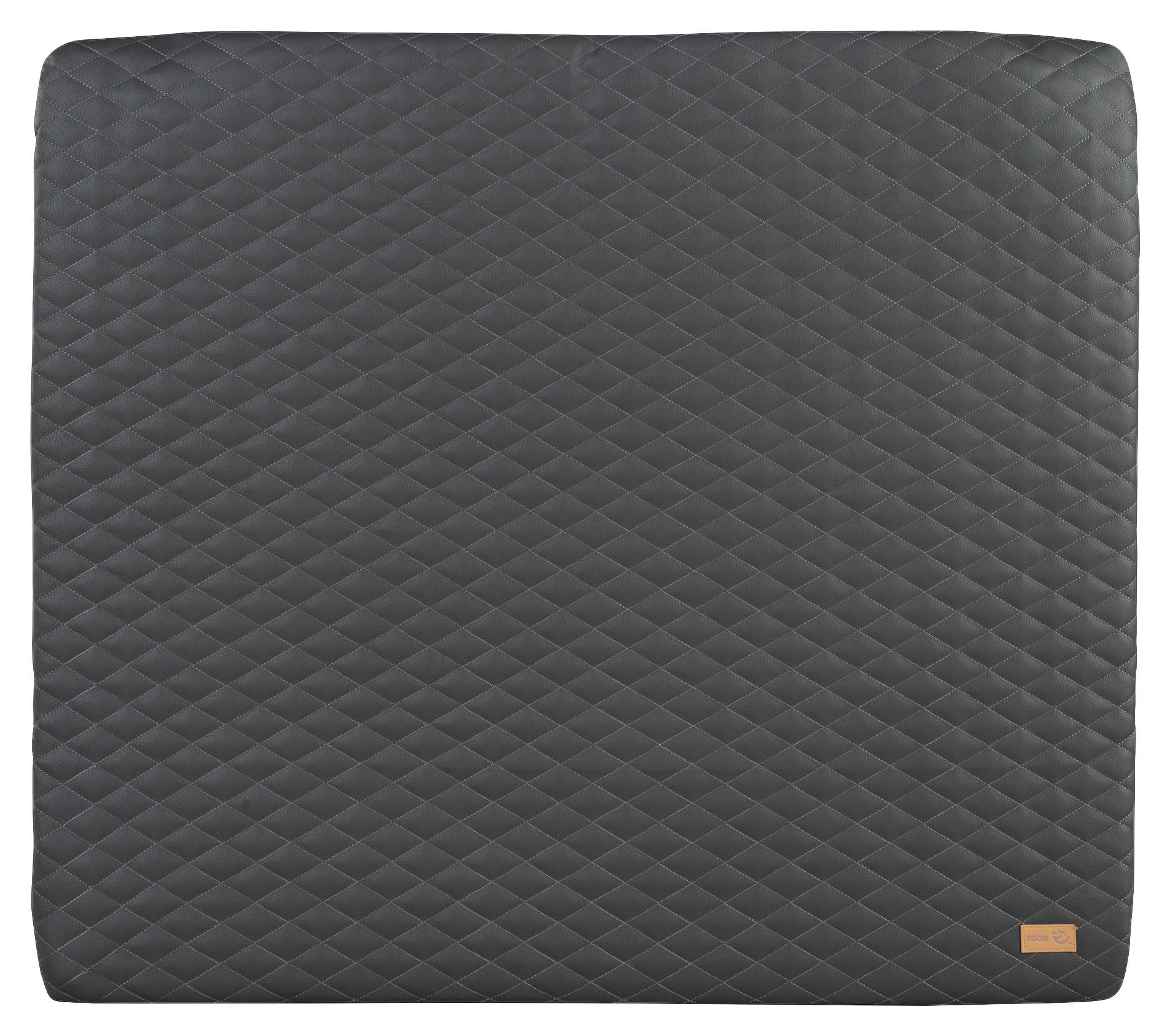 Wickelauflage Luxe Graphite ca. 85x75cm - Graphitfarben, KONVENTIONELL (85/4/75cm) - Roba