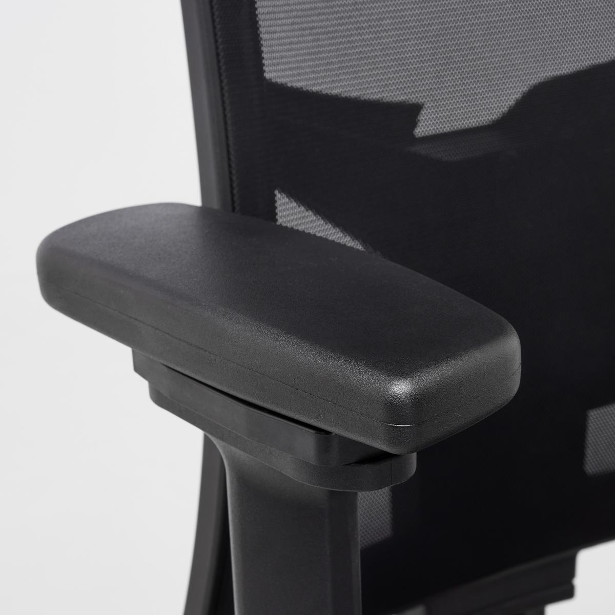 Chefsessel Boss Grau/Schwarz - Schwarz/Grau, MODERN, Kunststoff/Textil (64/142/64cm) - Mömax