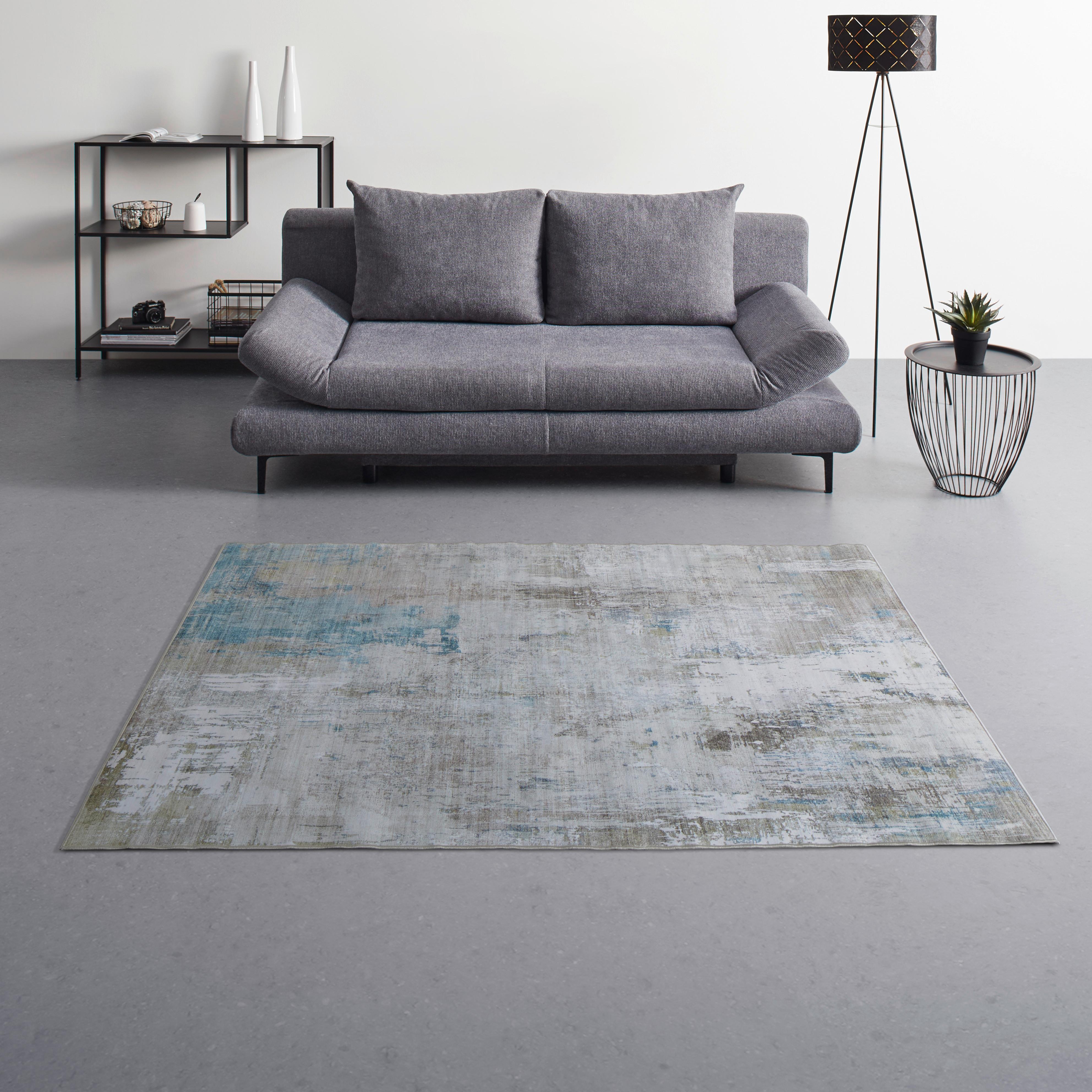 FLATVÄVD MATTA BRUCE 2 - ljusgrön/terrakotta, Modern, plast (130/190cm) - Mömax