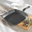 Grillpfanne Amadeus aus Aluminium - Schwarz, KONVENTIONELL, Metall (28/28cm) - Mömax modern living Grillpfanne Amadeus aus Aluminium - Schwarz, KONVENTIONELL, Metall (28/28cm) - Mömax modern living