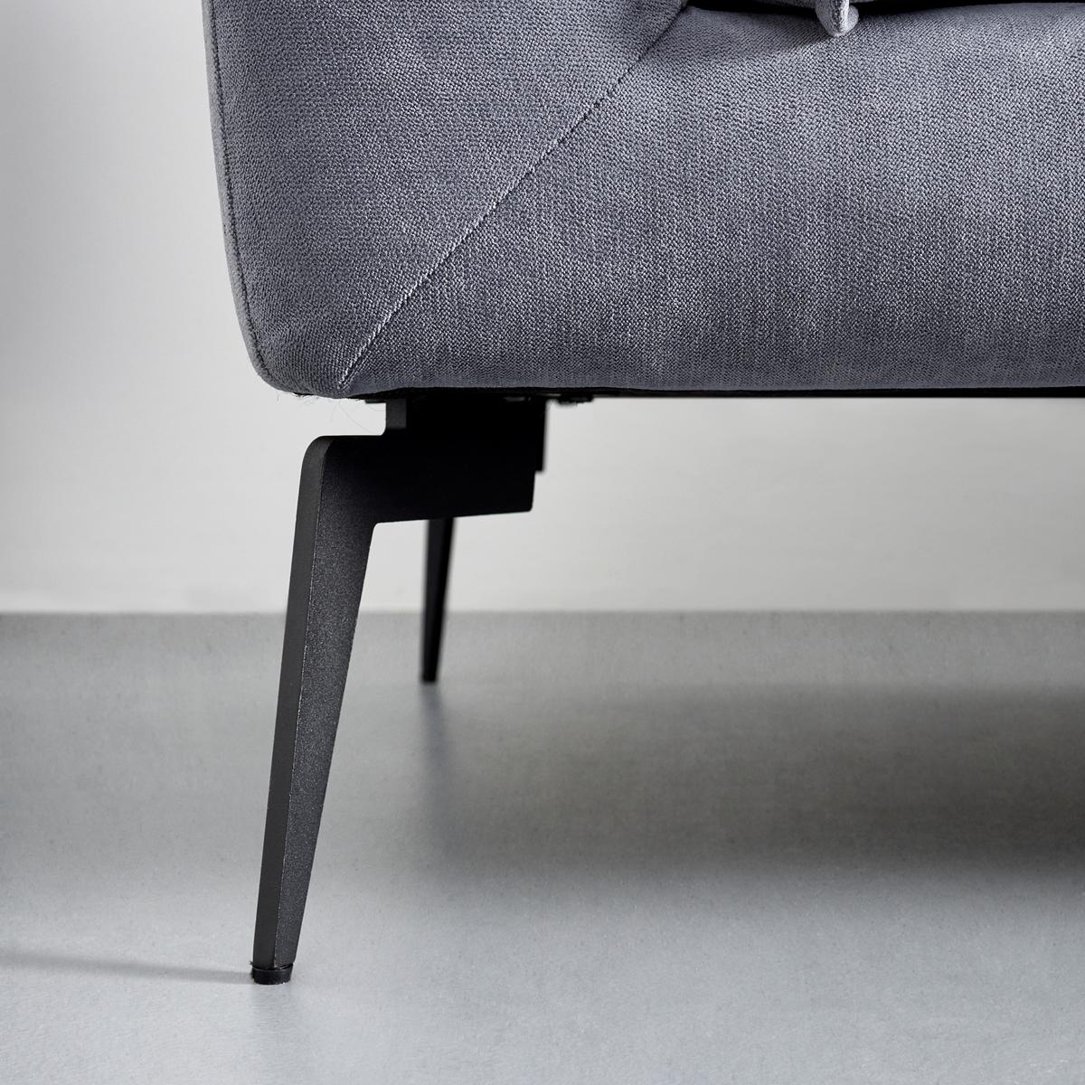 Sarokkanapé Sandro - szürke, Modern, textil/fa (258/86/160cm) - Bessagi Home